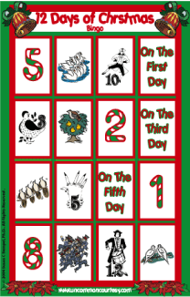 Twelve Days of Chritmas Bingo