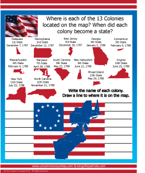 13 Colonies Teaching Materials