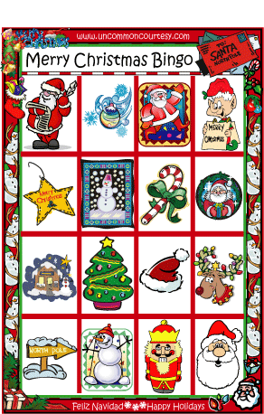 Here's a Complete List of All the Christmas Games. Christmas Bingo Game