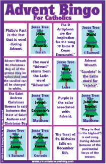 Advent Bingo for Catholics