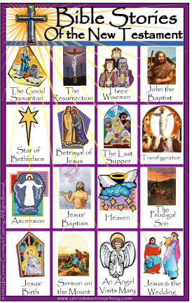 New Testament Bible Stories Bingo