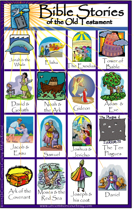 Old Testament Bible Stories Bingo