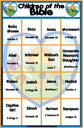 Children of the Bible Bingo