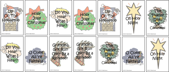 Christmas Songs Concentration
