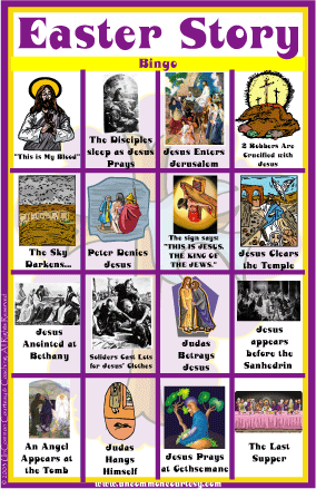 Easter Story Bingo