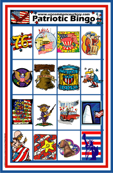 Patriotic Bingo Game