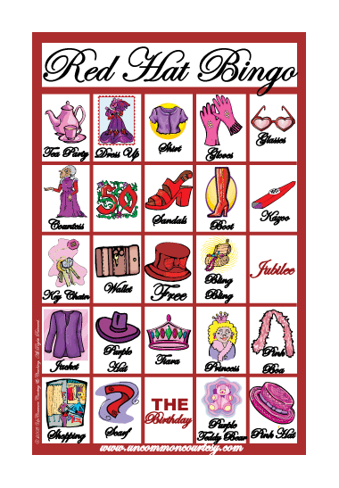 Red Hat Bingo Game