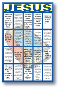 Jesus Bible Verses Bingo for Large Groups