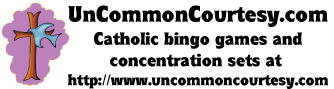 Bingo Games and Concentration Sets at Uncommoncourtesy.com
