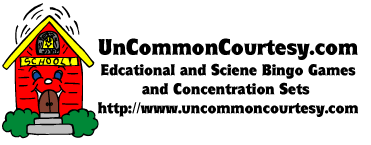 Bingo Games and Concentration Sets at Uncommoncourtesy.com