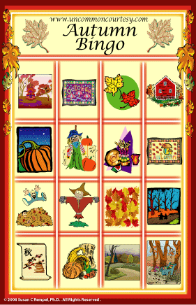 Autumn Bingo