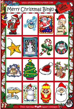 Merry Christmas Bingo