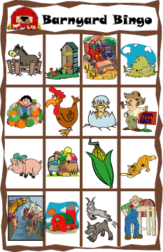 Animal Bingo Games
