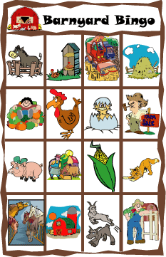 Barnyard Bingo