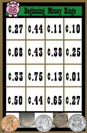 Math, Money and Accounting Bingo Games