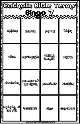 Catholic Bible Terms 7 Bingo