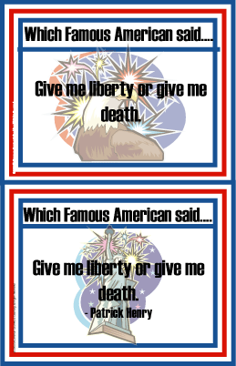Patriotic Quotations Flashcards