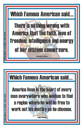 Patriotic Quotations Flashcards