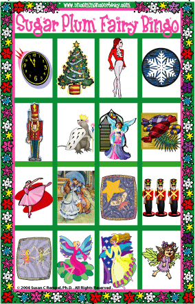 Sugar Plum Fairy Christmas Bingo