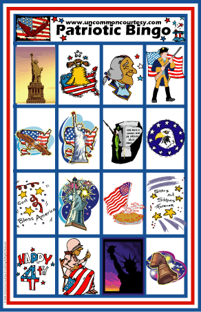 Patriotic Bingo Game