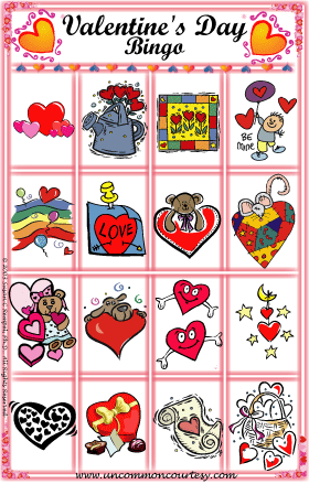 It's the perfect day to download a Valentine's Day Bingo Game. Just $1.99 at: https://www.uncommoncourtesy.com/bingo-games/holiday-games/valentine-bingo/